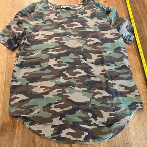Equipment Camouflage Patterned Top